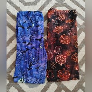 Two Pairs Of Halloween Leggings 🦇🎃